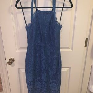 Lulus Blue Lace Dress